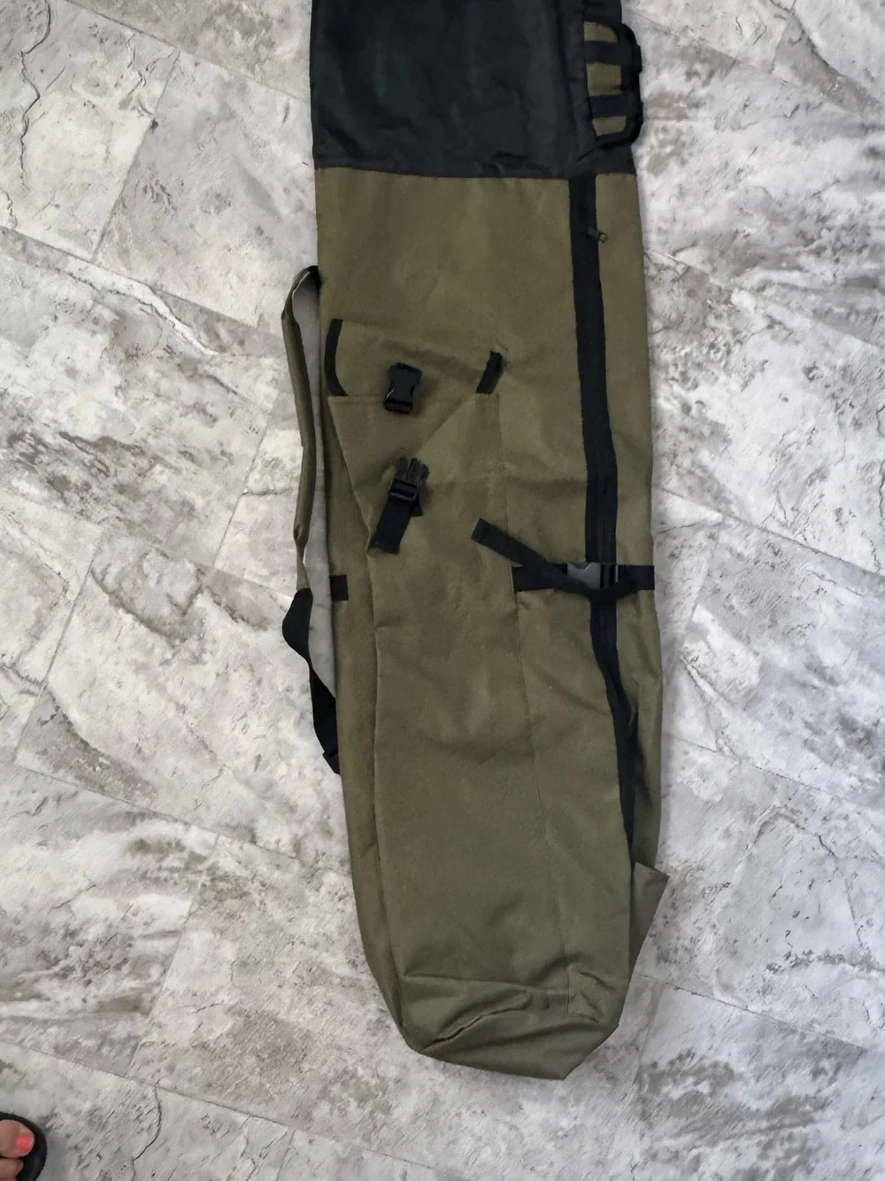 Olive Green Tactical hunting/fishing Gear Bag with Black Accents